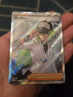 N's Plan 163/086 Ultra Rare Full Art Trainer Black Bolt - NM - Pokemon TCG - Image 2