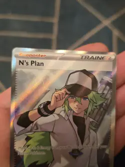 N's Plan 163/086 Ultra Rare Full Art Trainer Black Bolt - NM - Pokemon TCG - Image 3