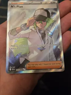 N's Plan 163/086 Ultra Rare Full Art Trainer Black Bolt - NM - Pokemon TCG - Image 4