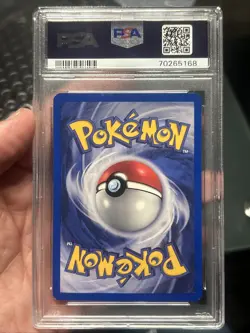Pokemon TCG Blaine's Moltres Gym Heroes Unlimited Holo Rare #1 PSA 8 With Swirl - Image 3