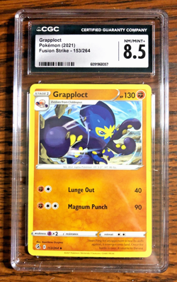 Grapploct Regular Uncommon #153 - CGC NM/MINT+ 8.5 - Fusion Strike - Pokemon TCG - Image 1