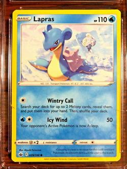 Lapras Regular Common #029 - CGC MINT 9 - 2021 SWSH Chilling Reign - Pokemon TCG - Image 2