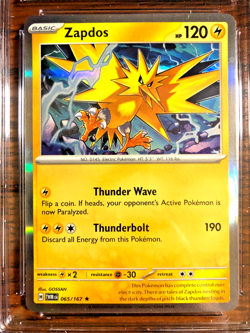 Zapdos Holo Rare #065 - CGC NM/MINT+ 8.5 - SV Twilight Masquerade - Pokemon TCG - Image 2
