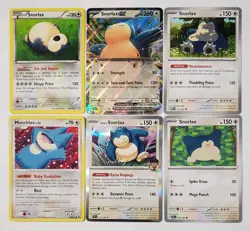 Pokemon TCG Snorlax Lot Flashfire Snorlax 80/106, Munchlax Rising Rivals 69/111 - Image 1