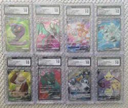 Pokemon CGC Gem Mint 10 lot of 8 Super Rare Slabs, Arbok, Heatran, Slaking, - Image 1