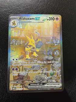 Pokemon Alakazam EX 201/165 Special Illustration Rare Sir Scarlet Violet 151 NM - Image 1