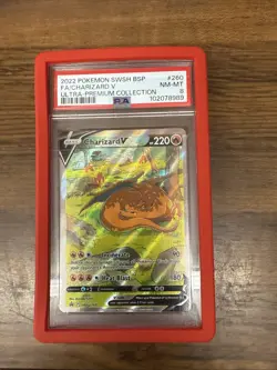 2019-2023 Pokemon Sword & Shield Black Star Promos Charizard V #SWSH260 PSA 8 - Image 1