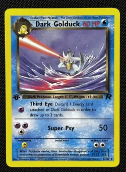 Pokemon Dark Golduck Team Rocket First Edition 37/82 1st edition - Image 1