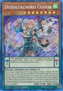 DoSolfachord Coolia - ANGU-EN021 - Collector's Rare - 1st Edition LP Yugioh Anci - Image 1