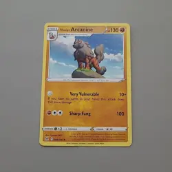 Hisuian Arcanine 84/196 Lost Origin Rare Pokemon Card TCG Regular HP - Image 1