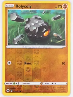 Rolycoly 031/073 Champions Path Reverse Holo Pokemon Card NM - Image 1