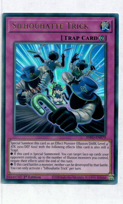 Yugioh Yu-Gi-Oh! Silhouhatte Trick INFO-EN079 Ultra Rare Card NM - Image 1