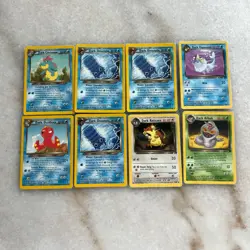 Vintage Pokemon Card Lot 258 Cards Base Jungle Fossil Rocket Gym Sleeved Clean - Image 4