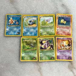 Vintage Pokemon Card Lot 258 Cards Base Jungle Fossil Rocket Gym Sleeved Clean - Image 5