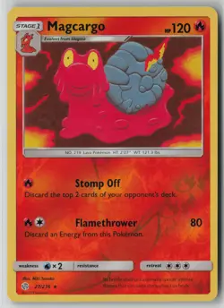 Magcargo 27/236 Pokemon TCG Cosmic Eclipse Reverse Holo Card (Near Mint) NM 1 - Image 1