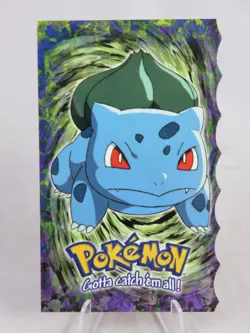 Topps Pokemon Card BULBASAUR #01 Die-Cut Embossed 1st Movie Blue Logo 1st Ed LP - Image 1