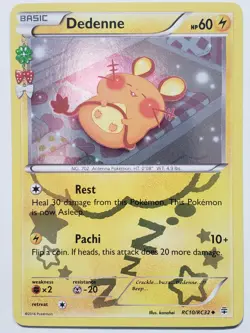 HOLO Dedenne RC10/RC32 NM - Generations Radiant Collection Pokemon Card Kanahei - Image 1