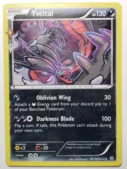HOLO Yveltal RC16/RC32 NM / M - XY Generations Radiant Collection Pokemon Card - Image 1
