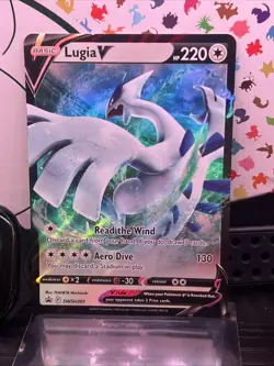 Pokemon TCG Lugia v SWSH301 Holo Black Star Promo Card Ultra Rare - Image 2