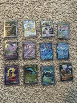 Lot of 12 Pokemon Cards Ex Full Arts IRs And Vs - Image 1
