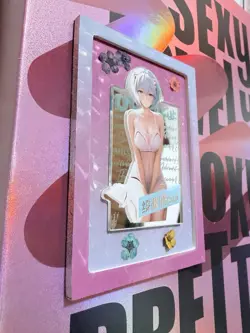 SERIALIZED Rare Rei Mirror SXR Card Neon Genesis Goddess Story Waifu Spicy Foil - Image 3