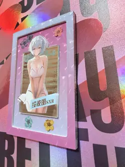 SERIALIZED Rare Rei Mirror SXR Card Neon Genesis Goddess Story Waifu Spicy Foil - Image 4