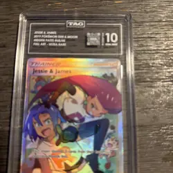 Pokemon TCG Jessie & James Trainer Full Art Ultra Rare Card 68/68 Hidden Fates - Image 1