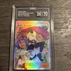 Pokemon TCG Jessie & James Trainer Full Art Ultra Rare Card 68/68 Hidden Fates - Image 2