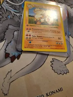Arcanine 023/102 Base Set 1st Edition Shadowless Card Pokemon - Image 2