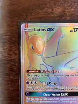Pokemon Latios GX Holo TCG Card Unified Minds 243/236 Secret Rare - Image 3
