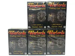 Warlords TCG CCG First Edition Faction Deck lot of 5 Trading Card Game - Image 1