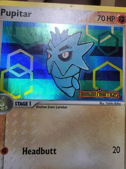 HP Pupitar 58/101 EX Dragon Frontiers Stamped Holo Pokemon Card - Image 4