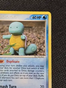 Pokemon TCG Squirtle Card Ditto Squirtle 40/113 Delta Species Regular LP/NM - Image 3