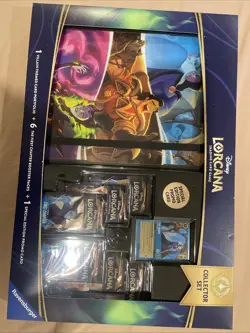 Disney Lorcana Trading Card Game Collector Set Villain’s 6 Packs Trading Cards - Image 1