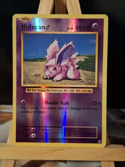 Pokemon Card Nidoran 43/108 Reverse Holo XY Evolutions - Image 1