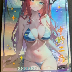 Goddess Story - Pink Lady Girl CP Card - CP-11 - Foil Anime Bikini - Quintuplets - Image 3