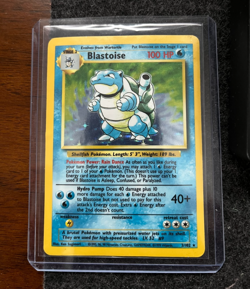 Pokemon TCG Blastoise Holo Unlimited Rare Card Base Set 2/102 - Image 1