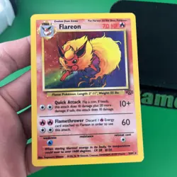 Pokemon Cards: Jungle Rare Holo: Flareon 3/64 - Image 3
