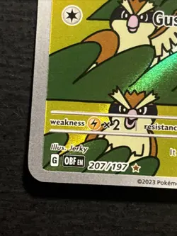 Pidgey 207/197 Pokemon TCG Obsidian Flames Illustration Rare Card Near Mint NM - Image 5
