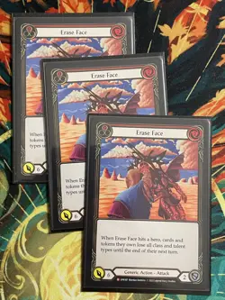 Flesh and Blood FAB Erase Face NM 1st EditionNormal Uprising - Image 1