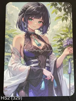 🔥 HS2 329 Yelan Genshin Impact Hot & Spicy Waifu Anime A6 Board Card - Image 1