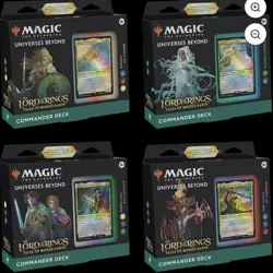 MTG: Lord Of The Rings Deck Set - Sealed 4 Commander English-Magic The Gathering - Image 1