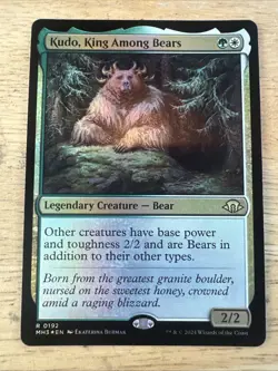 Kudo, King Among Bears #192 (Foil) (NM) Modern Horizons 3 MH3 Magic MTG - Image 1