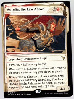 Aurelia, the Law Above 0357 Non Foil Showcase Rare Karlov Manor MTG Near Mint - Image 1