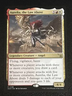 MTG Murders at Karlov Manor Aurelia, the Law Above 0188 NM Rare - Image 1
