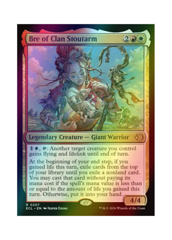 Magic the Gathering MTG ECL Bre of Clan Stoutarm 207 Foil Near Mint - Image 1