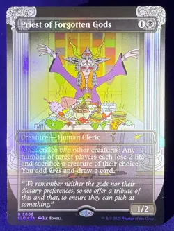 Priest of Forgotten Gods - MTG - Rainbow Foil Secret Lair Drop SLD- Excellent NM - Image 1