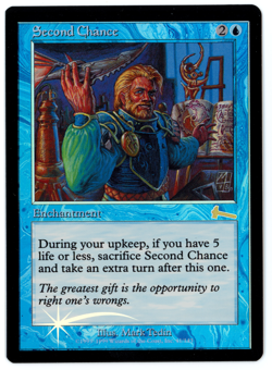 Second Chance - MTG (NM Quality FOIL) - Urza's Legacy - See scans!! - Image 1