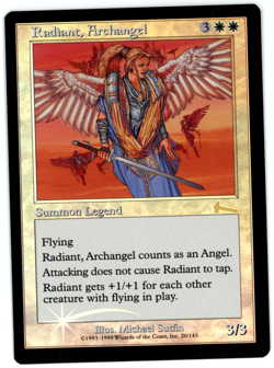 Radiant, Archangel -- MTG (NM Quality FOIL) - Urza's Legacy - See pics/scans! - Image 1