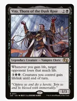 1c MTG Vito, Thorn of the Dusk Rose (Anime) Jumpstart Rare! NM MINT! - Image 1
